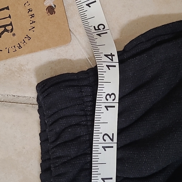 Urban Rebel Juniors Black Side Pockets Elastic Waist Sweat Shorts Size Medium - Picture 9 of 10